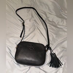 Tory Burch Black Crossbody Bag with Tassel